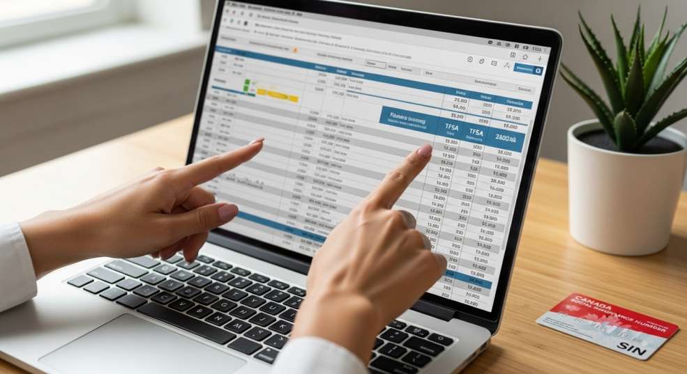 Newcomer reviewing RRSP and TFSA retirement savings in Canada