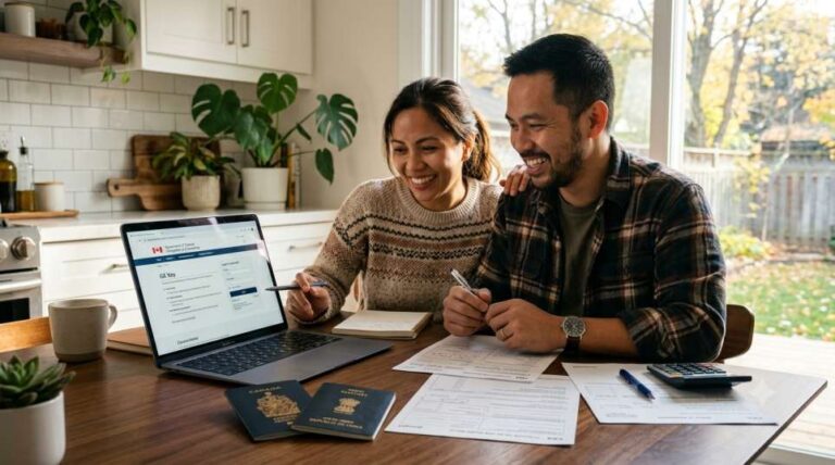 New Canadian residents reviewing worldwide income tax obligations at home