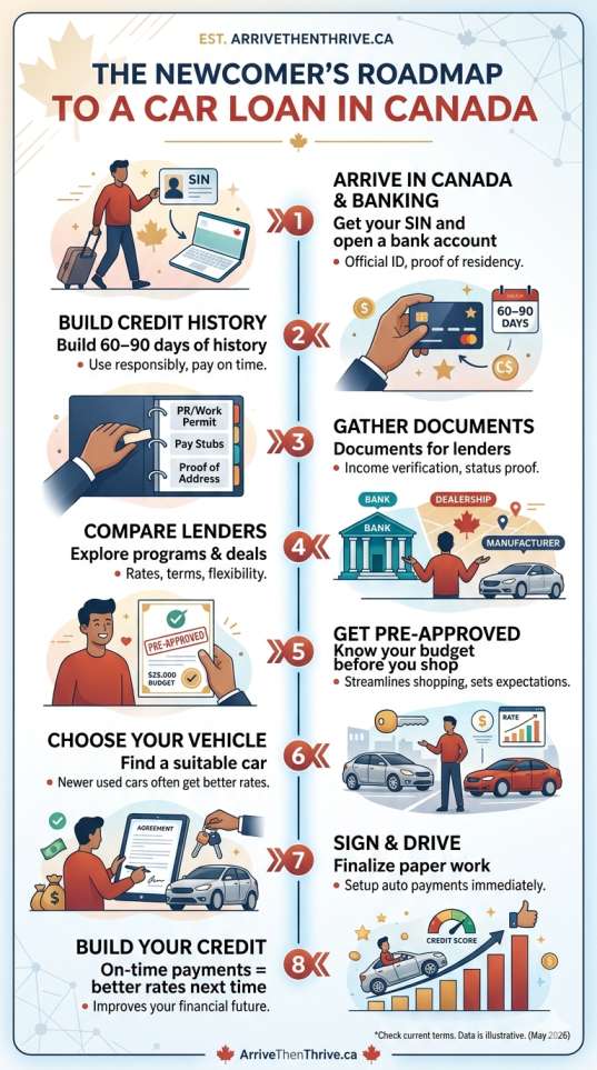 The Newcomer's Roadmap to a Car Loan in Canada