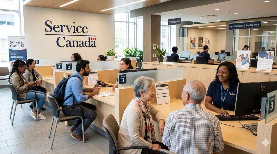 Service Canada Centre where newcomers can apply for a Social Insurance Number in person
