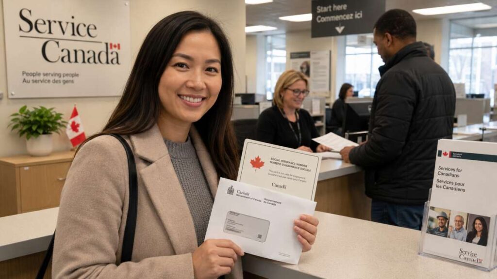Applying for a Social Insurance Number at Service Canada in Canada