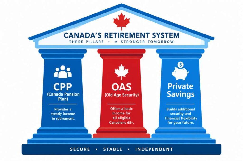 Canada's three retirement pillars